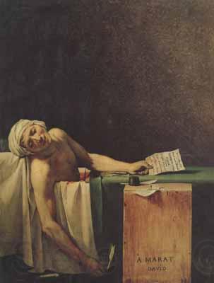 Jacques-Louis David The death of marat (mk02) Norge oil painting art